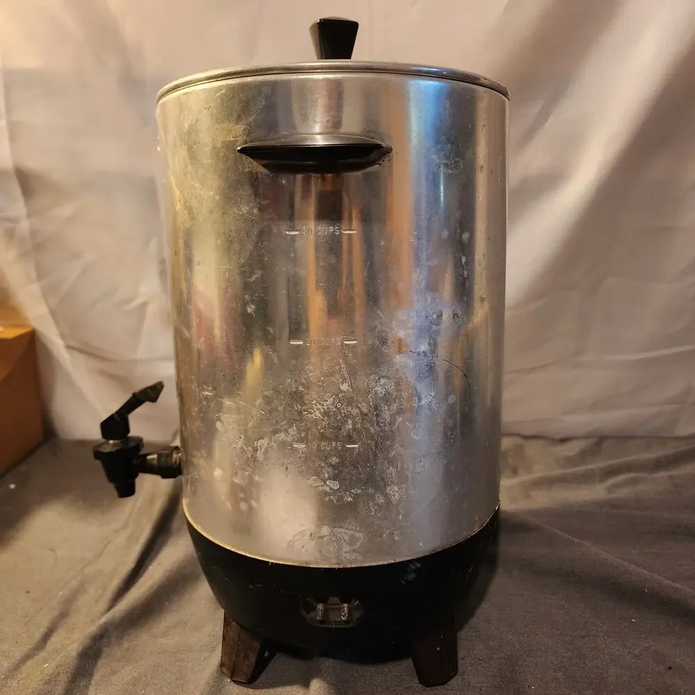Mirro-matic Coffee Electric Percolator 30 Cup- M-0130 Tested&Works